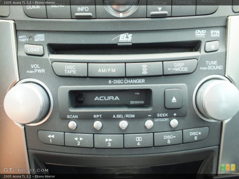 Ebony Interior Audio System for the 2005 Acura TL 3.2 #66342412