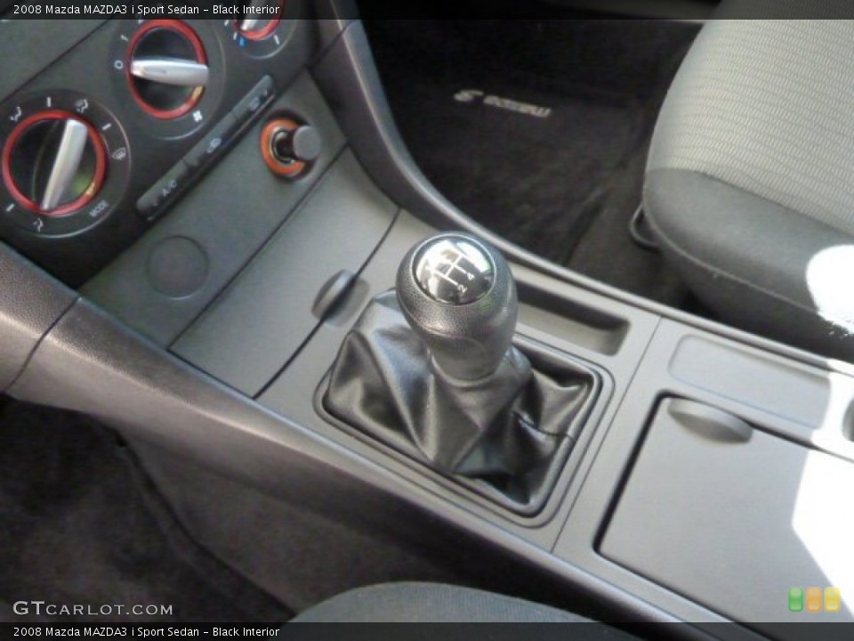 Black Interior Transmission for the 2008 Mazda MAZDA3 i Sport Sedan #66342860
