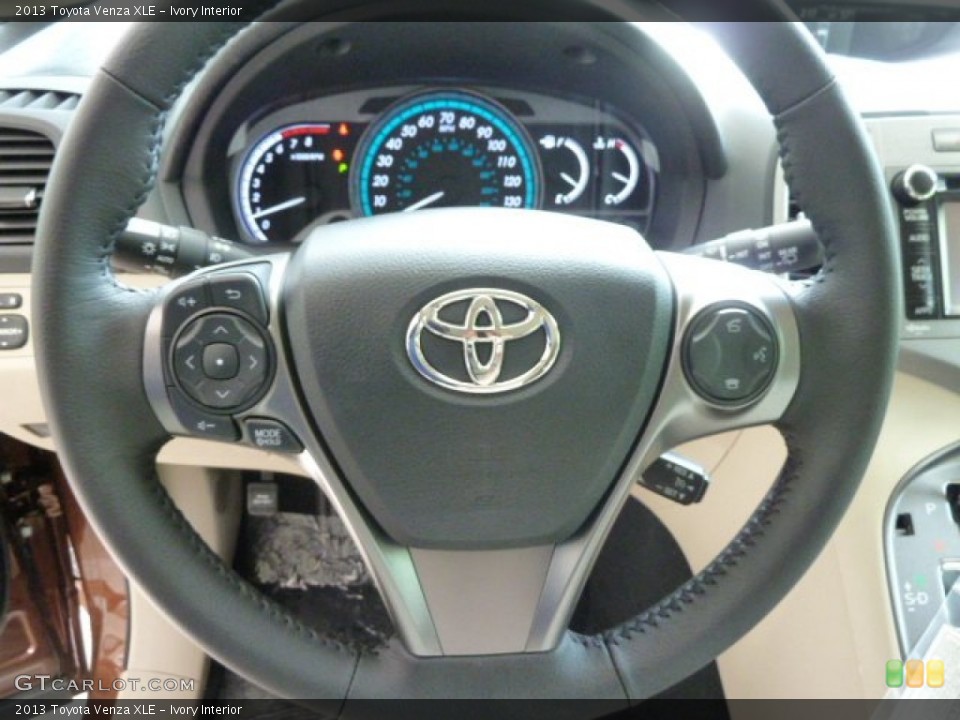 Ivory Interior Steering Wheel for the 2013 Toyota Venza XLE #66343754