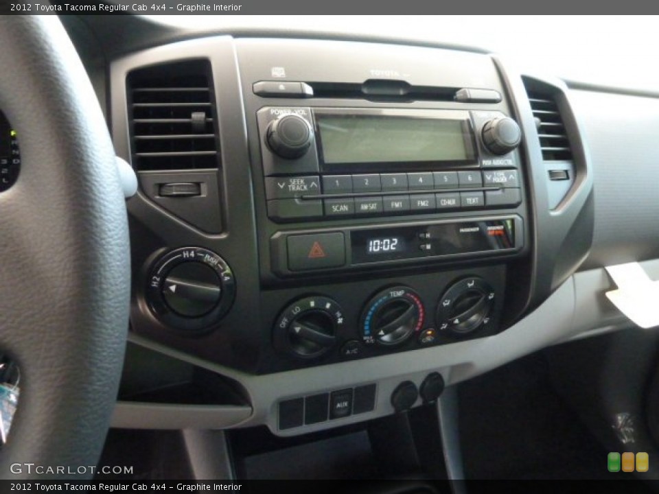 Graphite Interior Controls for the 2012 Toyota Tacoma Regular Cab 4x4 #66344966