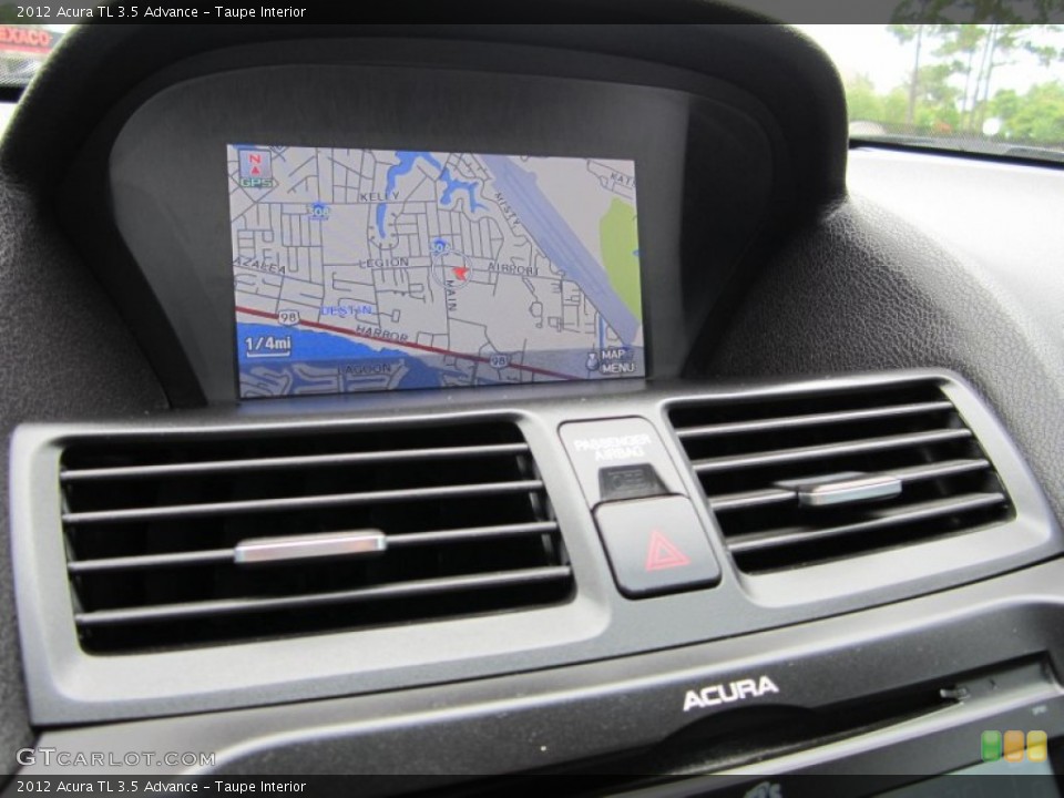 Taupe Interior Navigation for the 2012 Acura TL 3.5 Advance #66344999