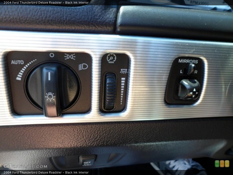 Black Ink Interior Controls for the 2004 Ford Thunderbird Deluxe Roadster #66349367