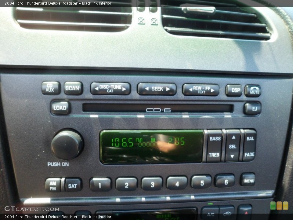 Black Ink Interior Audio System for the 2004 Ford Thunderbird Deluxe Roadster #66349388