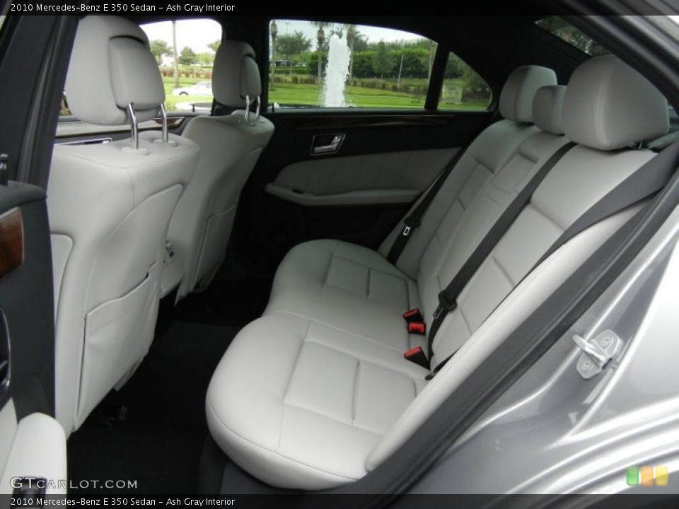 Ash Gray Interior Rear Seat for the 2010 Mercedes-Benz E 350 Sedan #66350615