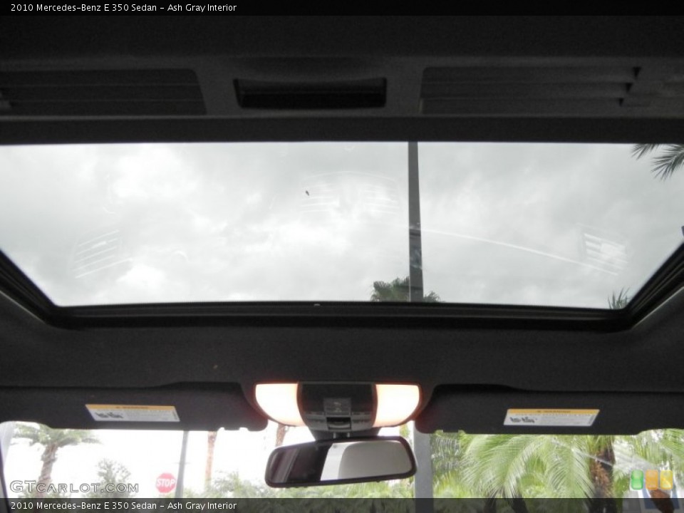 Ash Gray Interior Sunroof for the 2010 Mercedes-Benz E 350 Sedan #66350648