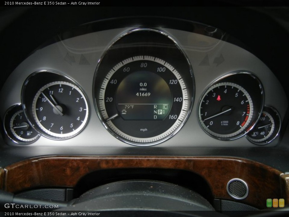 Ash Gray Interior Gauges for the 2010 Mercedes-Benz E 350 Sedan #66350673