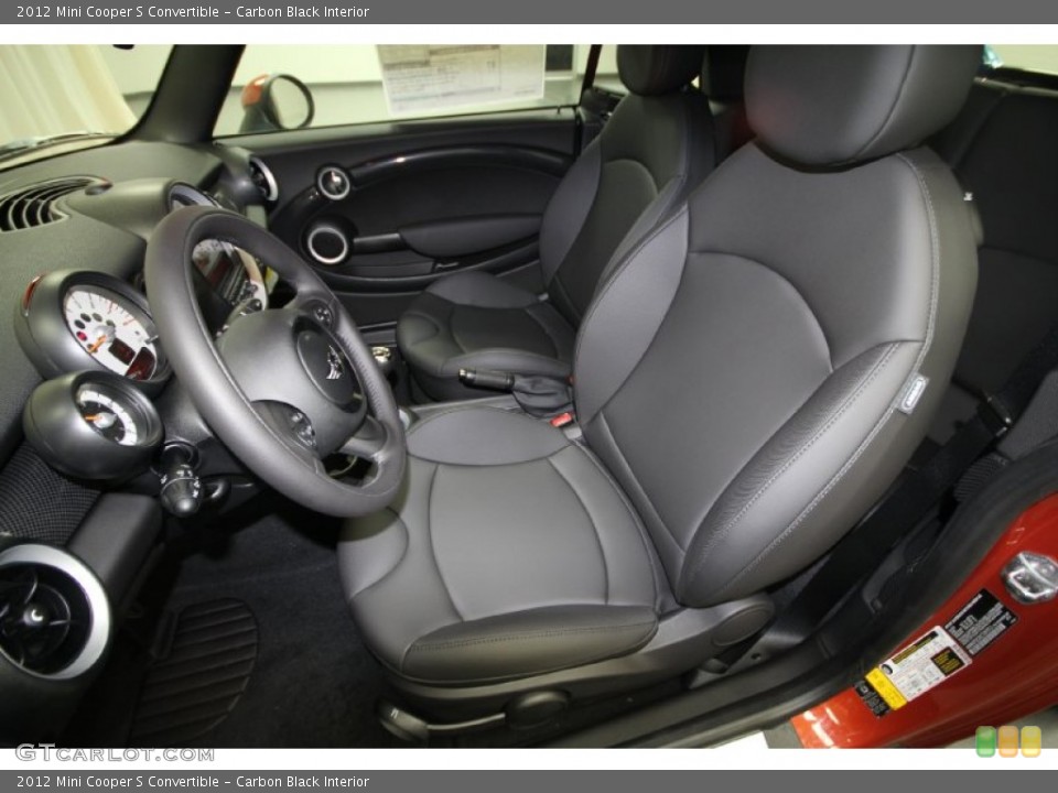 Carbon Black Interior Photo for the 2012 Mini Cooper S Convertible #66353585