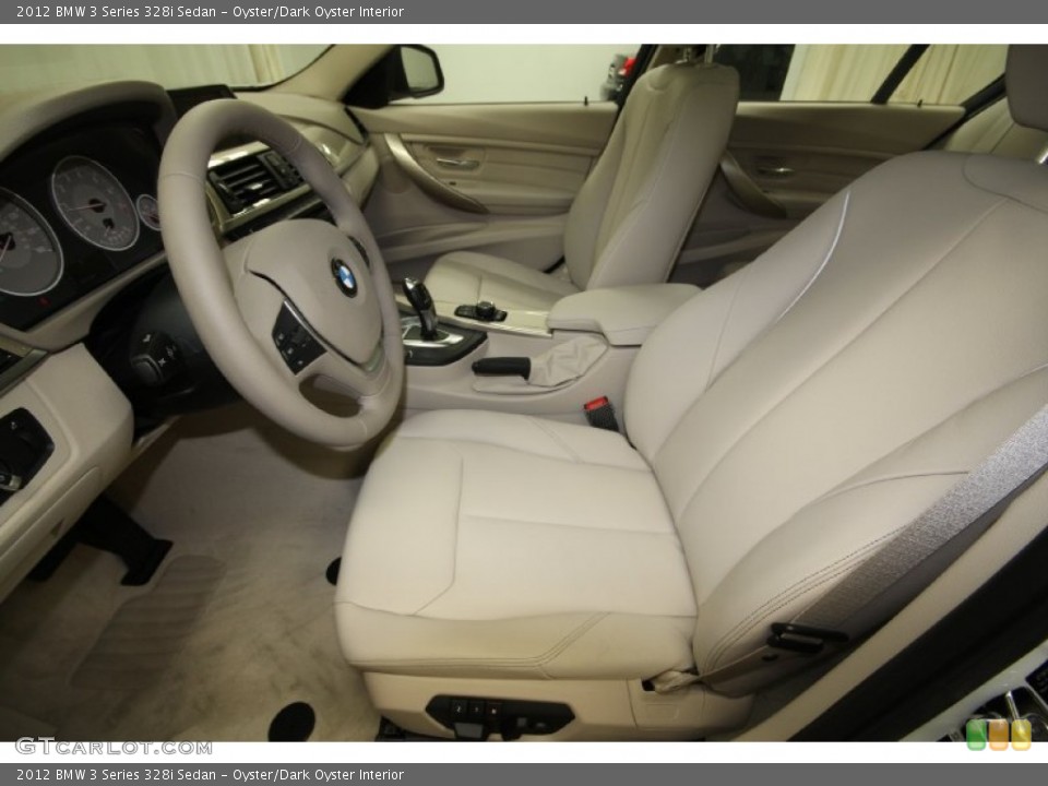 Oyster/Dark Oyster Interior Photo for the 2012 BMW 3 Series 328i Sedan #66353804