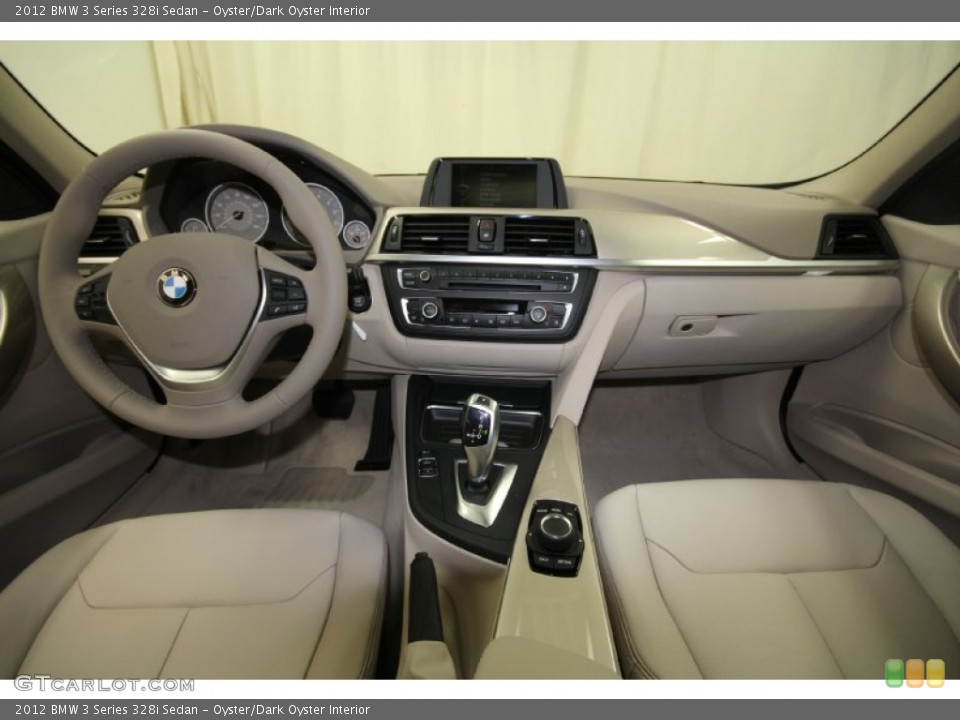 Oyster/Dark Oyster Interior Dashboard for the 2012 BMW 3 Series 328i Sedan #66353813