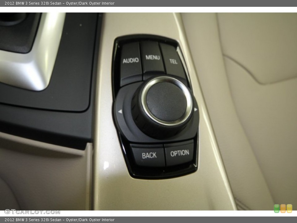 Oyster/Dark Oyster Interior Controls for the 2012 BMW 3 Series 328i Sedan #66353936