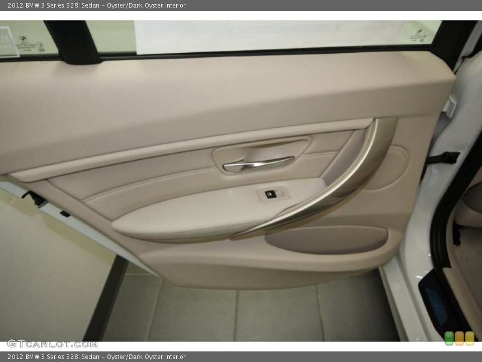 Oyster/Dark Oyster Interior Door Panel for the 2012 BMW 3 Series 328i Sedan #66354032