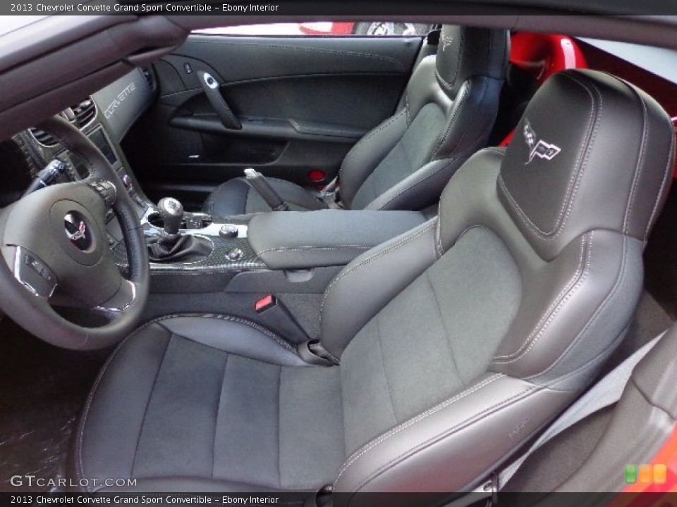 Ebony Interior Photo for the 2013 Chevrolet Corvette Grand Sport Convertible #66354701