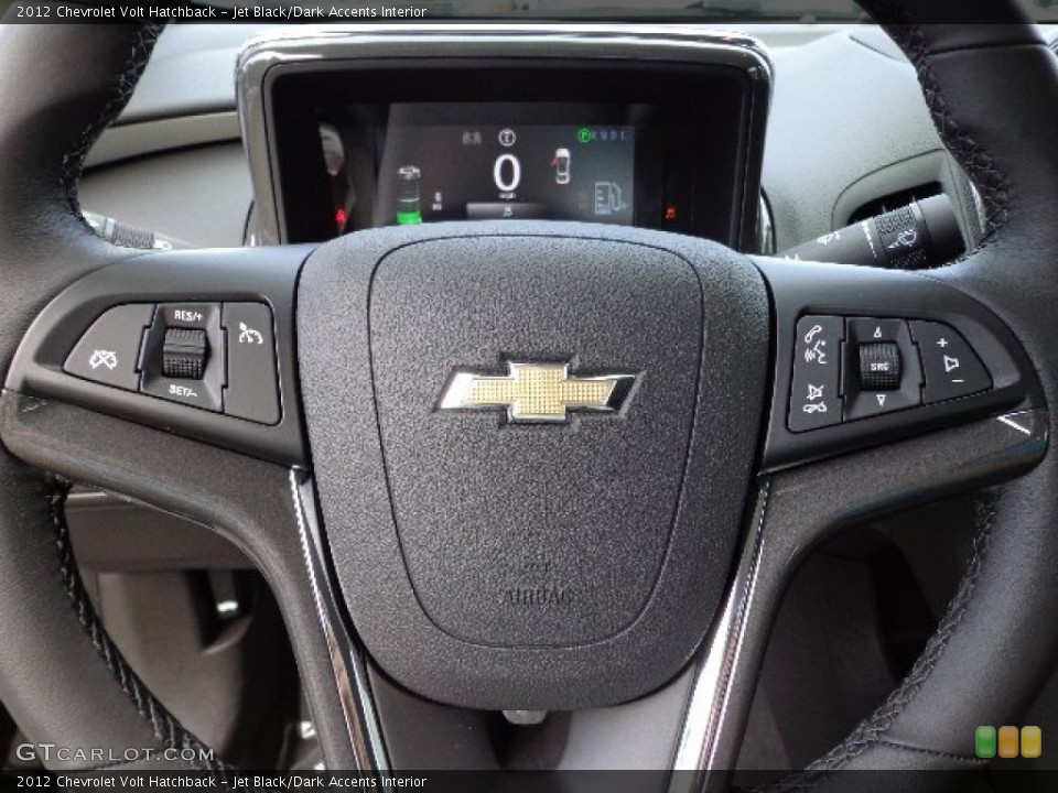 Jet Black/Dark Accents Interior Steering Wheel for the 2012 Chevrolet Volt Hatchback #66355253