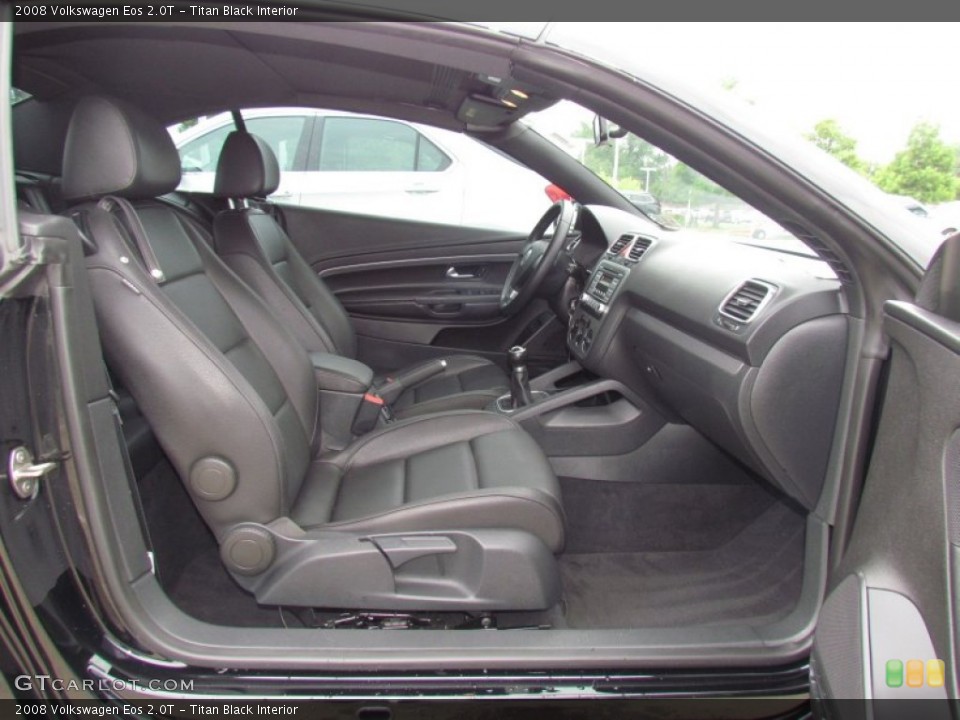 Titan Black Interior Front Seat for the 2008 Volkswagen Eos 2.0T #66357931