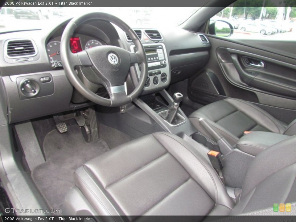 Titan Black Interior Prime Interior for the 2008 Volkswagen Eos 2.0T #66357959