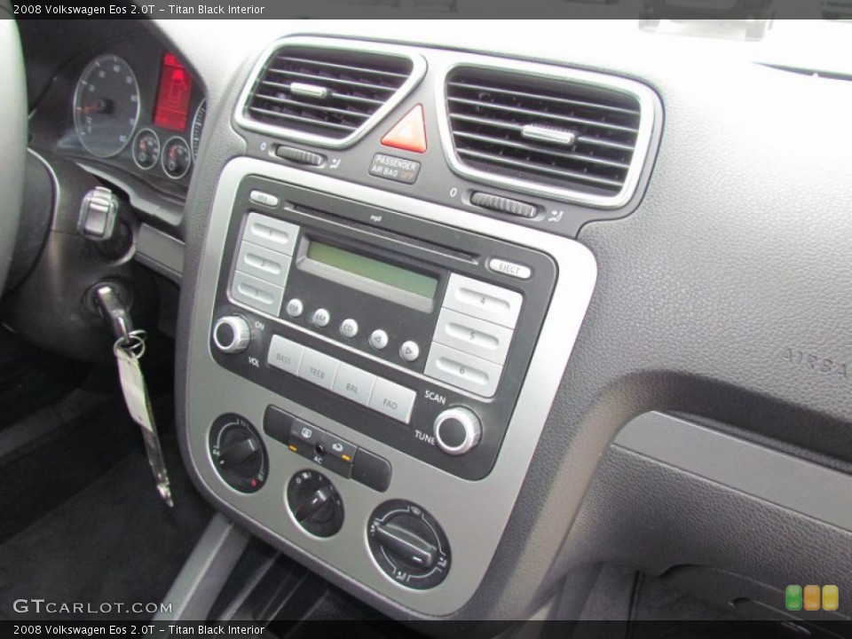 Titan Black Interior Controls for the 2008 Volkswagen Eos 2.0T #66357968