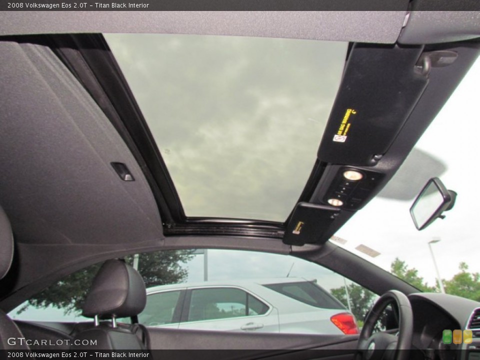 Titan Black Interior Sunroof for the 2008 Volkswagen Eos 2.0T #66357980