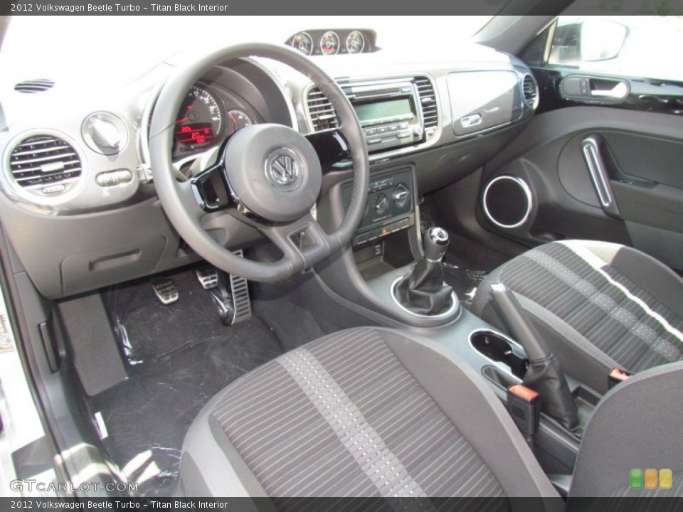 Titan Black Interior Prime Interior for the 2012 Volkswagen Beetle Turbo #66359111