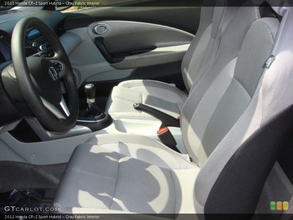 Gray Fabric Interior Photo for the 2011 Honda CR-Z Sport Hybrid #66360326