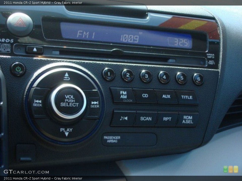 Gray Fabric Interior Audio System for the 2011 Honda CR-Z Sport Hybrid #66360431