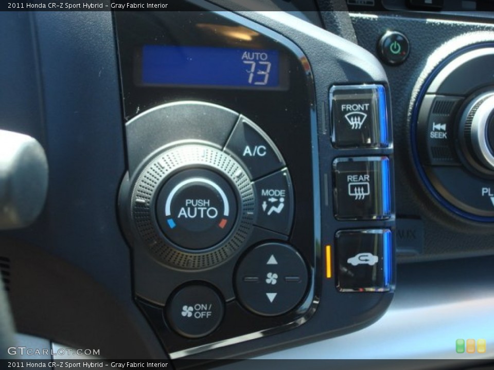 Gray Fabric Interior Controls for the 2011 Honda CR-Z Sport Hybrid #66360437