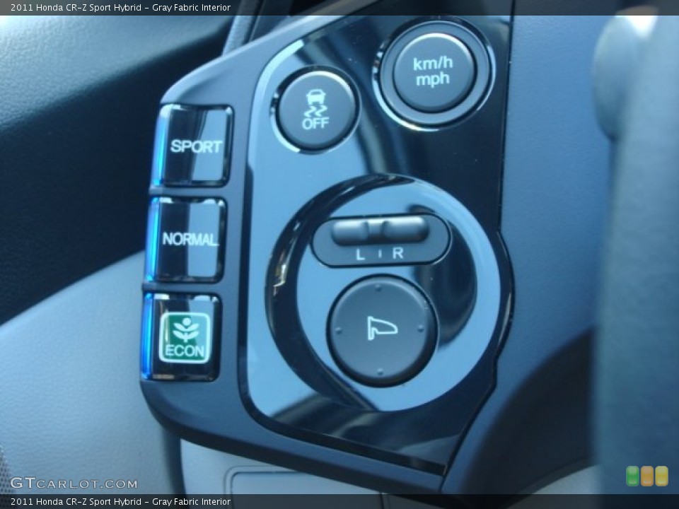 Gray Fabric Interior Controls for the 2011 Honda CR-Z Sport Hybrid #66360467