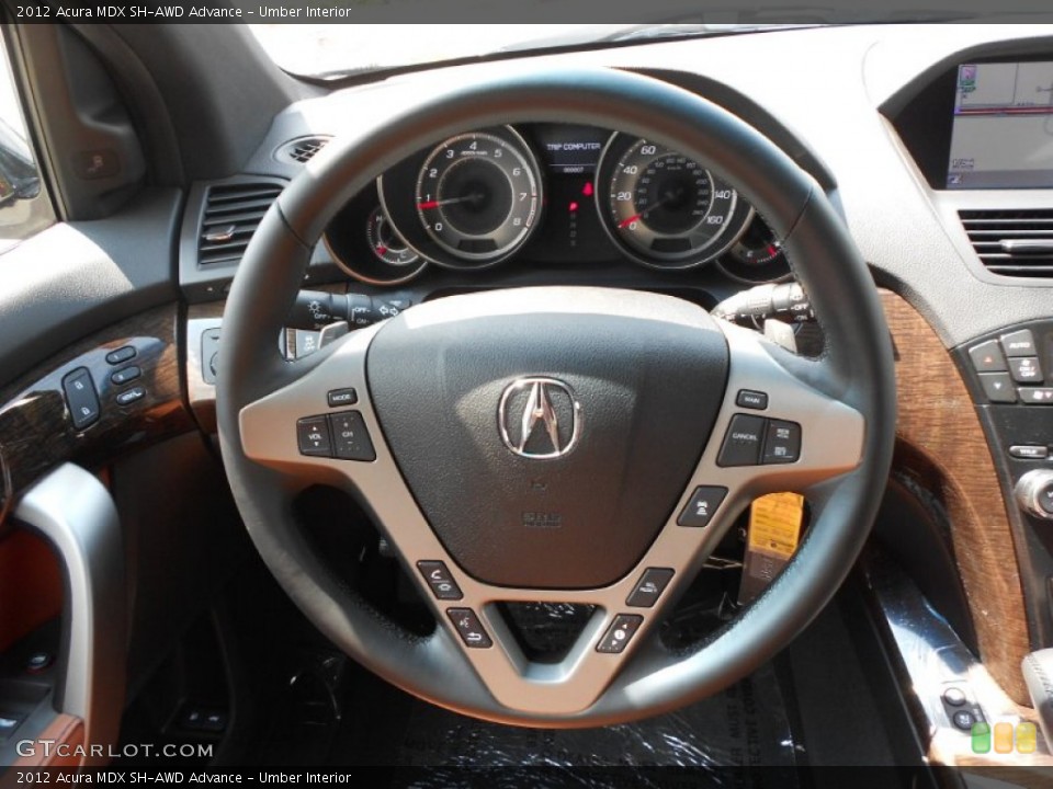Umber Interior Steering Wheel for the 2012 Acura MDX SH-AWD Advance #66364175