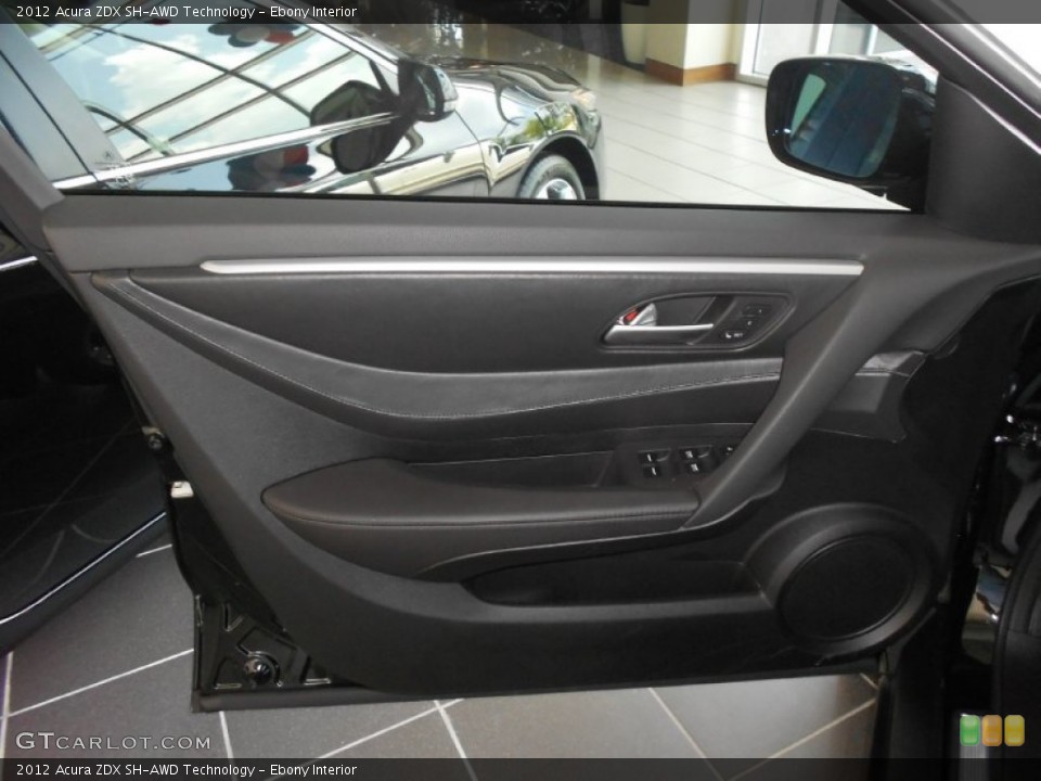 Ebony Interior Door Panel for the 2012 Acura ZDX SH-AWD Technology #66364310
