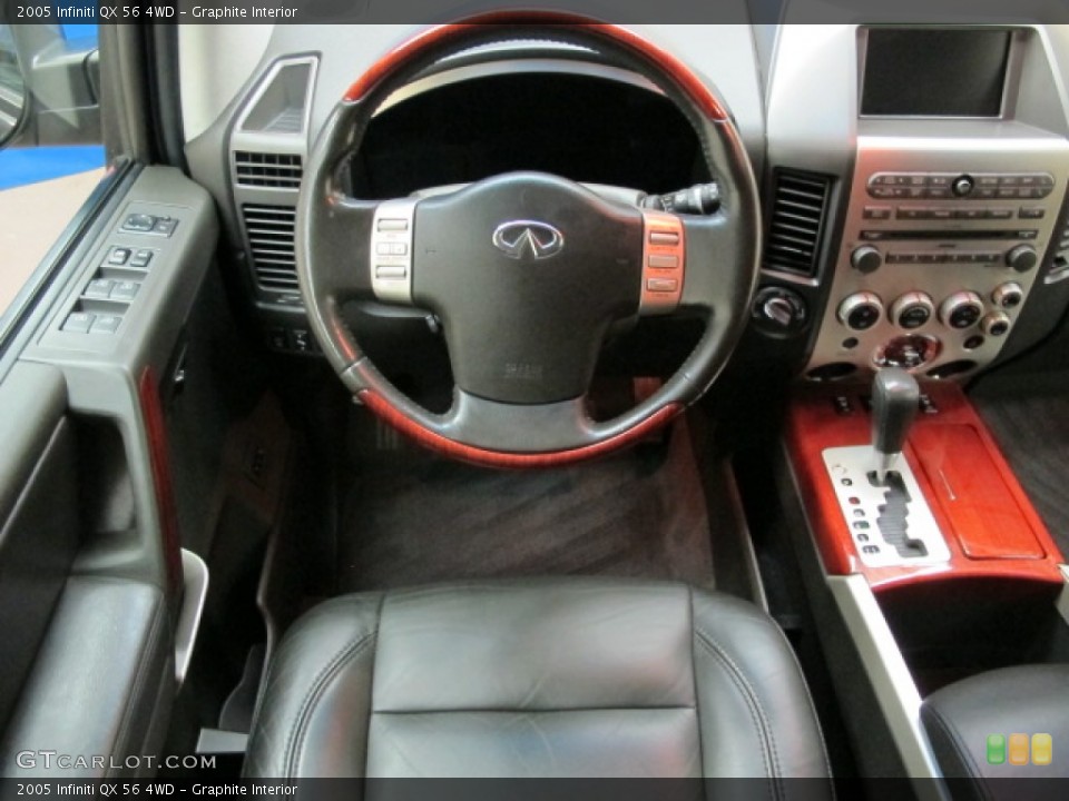 Graphite Interior Steering Wheel for the 2005 Infiniti QX 56 4WD #66365786