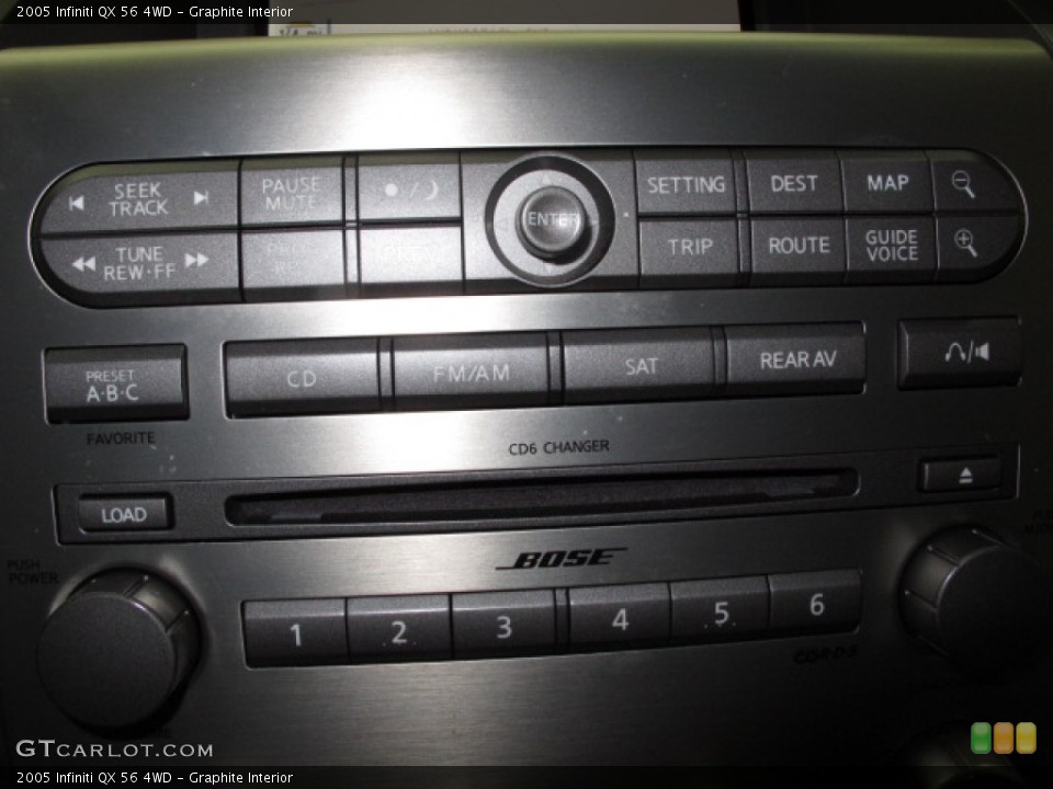 Graphite Interior Controls for the 2005 Infiniti QX 56 4WD #66365844