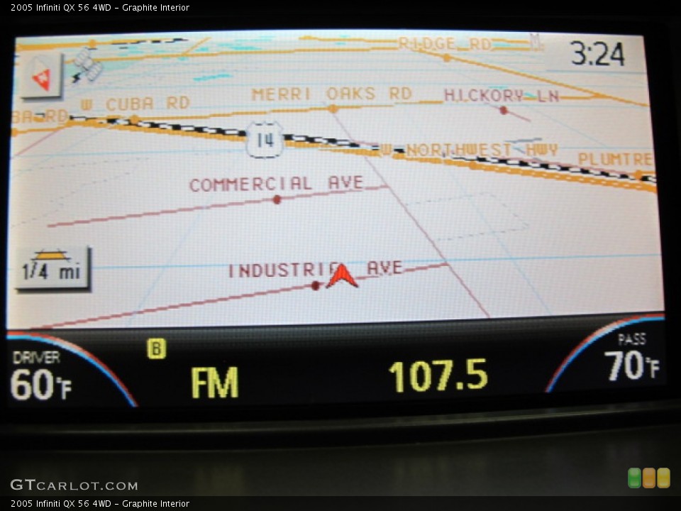 Graphite Interior Navigation for the 2005 Infiniti QX 56 4WD #66365879