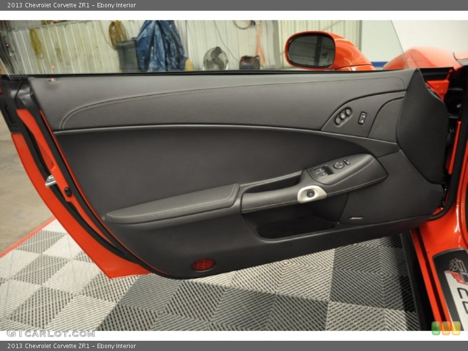 Ebony Interior Door Panel for the 2013 Chevrolet Corvette ZR1 #66366074