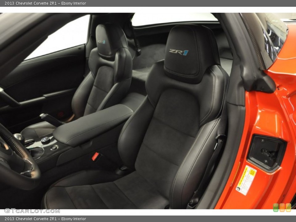 Ebony Interior Front Seat for the 2013 Chevrolet Corvette ZR1 #66366116