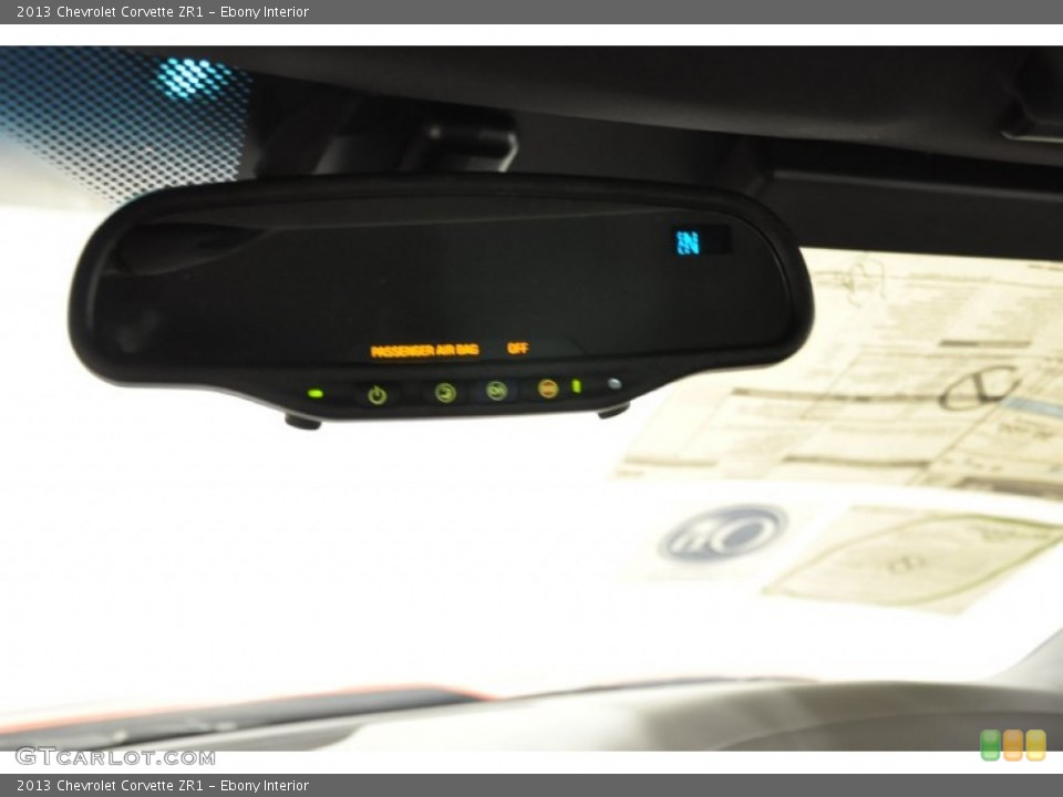 Ebony Interior Controls for the 2013 Chevrolet Corvette ZR1 #66366143