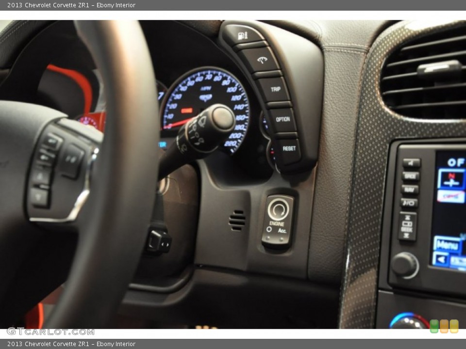 Ebony Interior Controls for the 2013 Chevrolet Corvette ZR1 #66366215