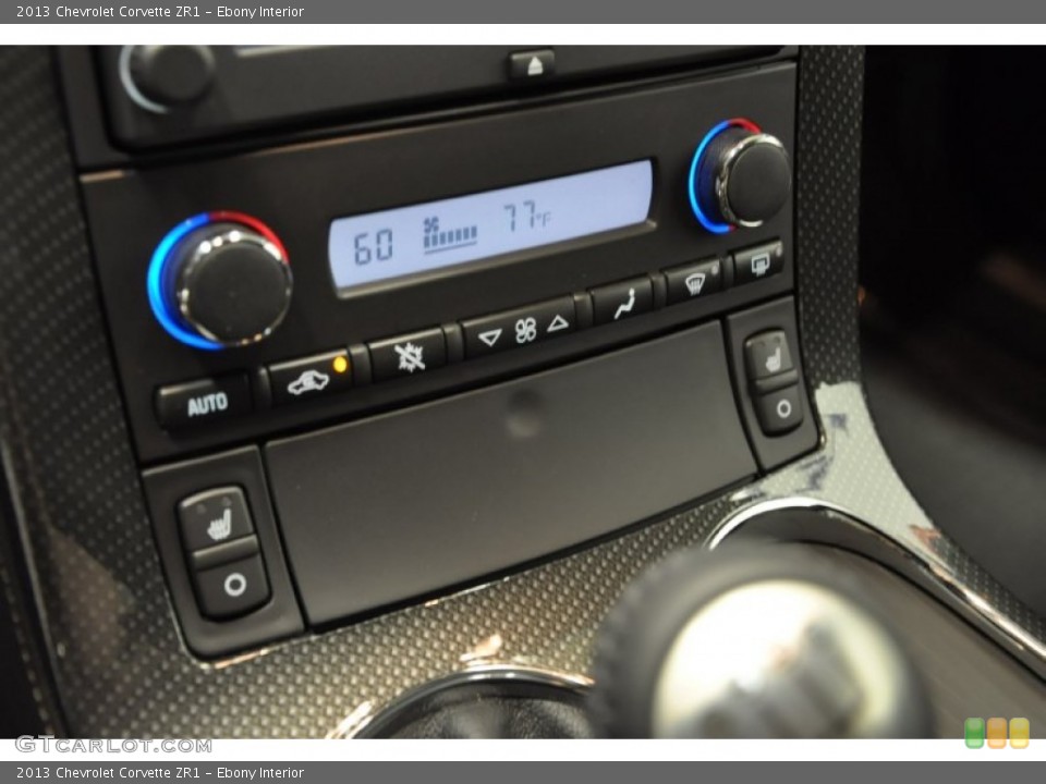 Ebony Interior Controls for the 2013 Chevrolet Corvette ZR1 #66366257