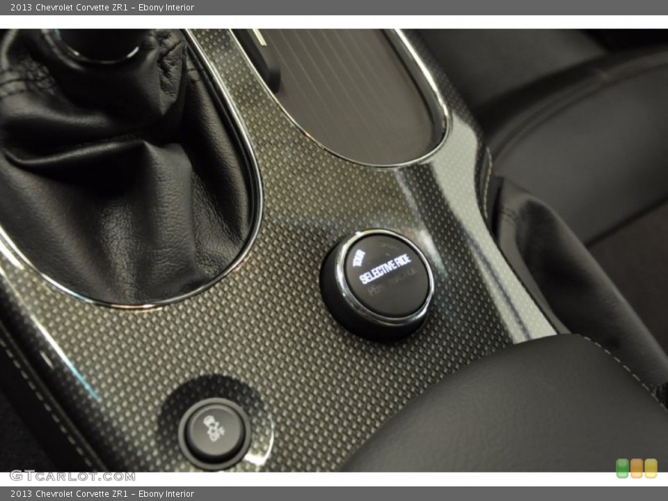 Ebony Interior Controls for the 2013 Chevrolet Corvette ZR1 #66366293