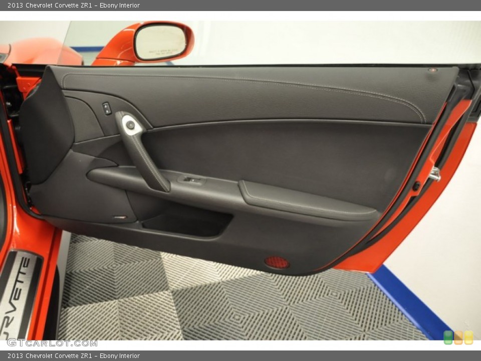 Ebony Interior Door Panel for the 2013 Chevrolet Corvette ZR1 #66366308