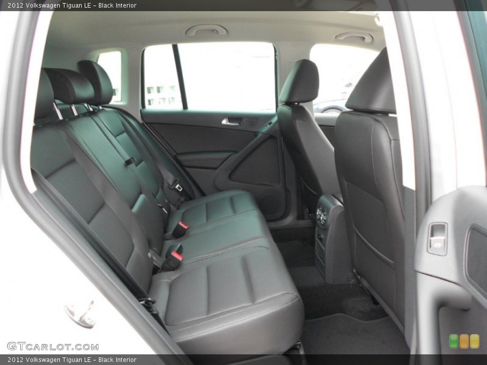 Black Interior Rear Seat for the 2012 Volkswagen Tiguan LE #66367646
