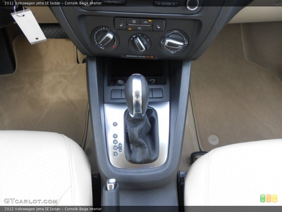 Cornsilk Beige Interior Transmission for the 2012 Volkswagen Jetta SE Sedan #66368549