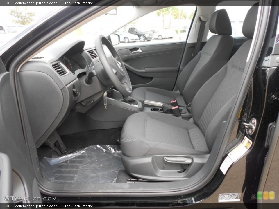 Titan Black Interior Photo for the 2012 Volkswagen Jetta S Sedan #66368898