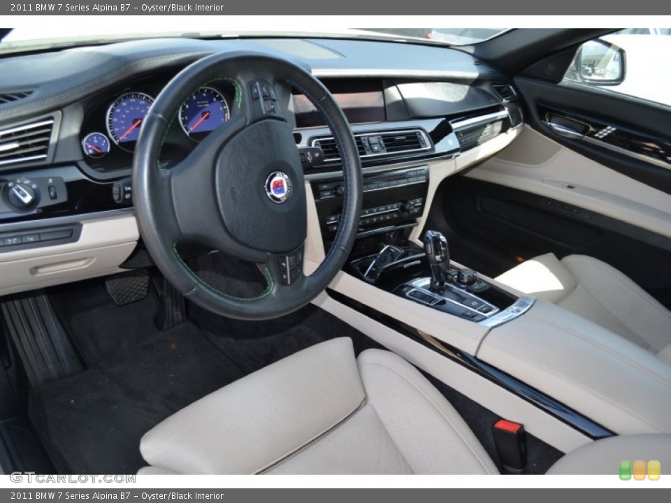 Oyster/Black Interior Prime Interior for the 2011 BMW 7 Series Alpina B7 #66371660