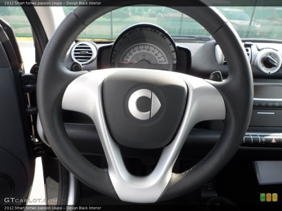 Design Black Interior Steering Wheel for the 2012 Smart fortwo passion coupe #66375395