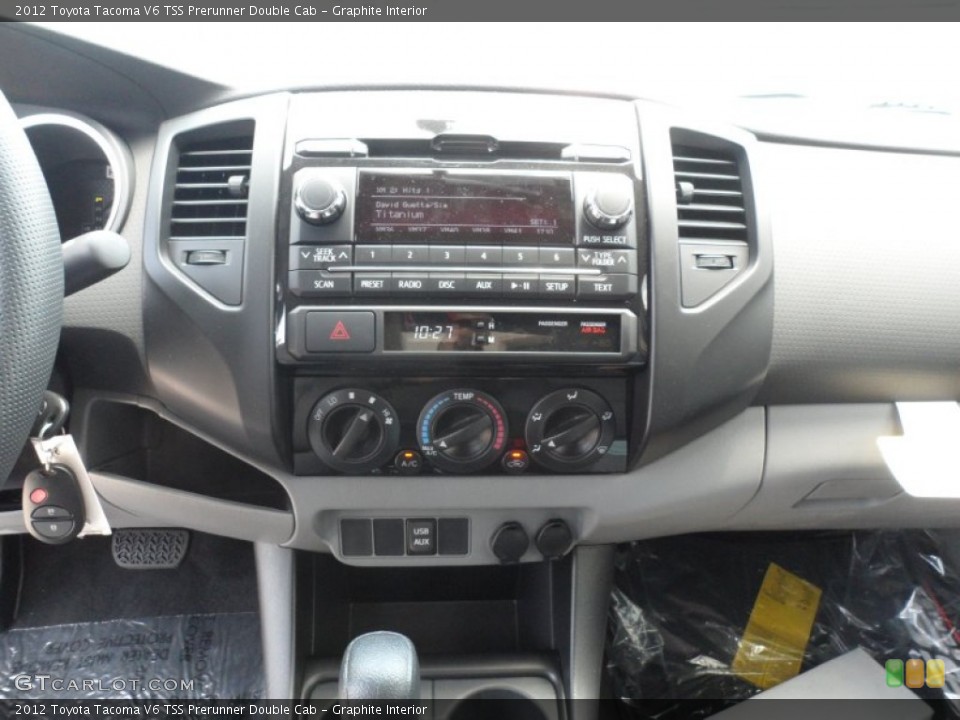 Graphite Interior Controls for the 2012 Toyota Tacoma V6 TSS Prerunner Double Cab #66378776