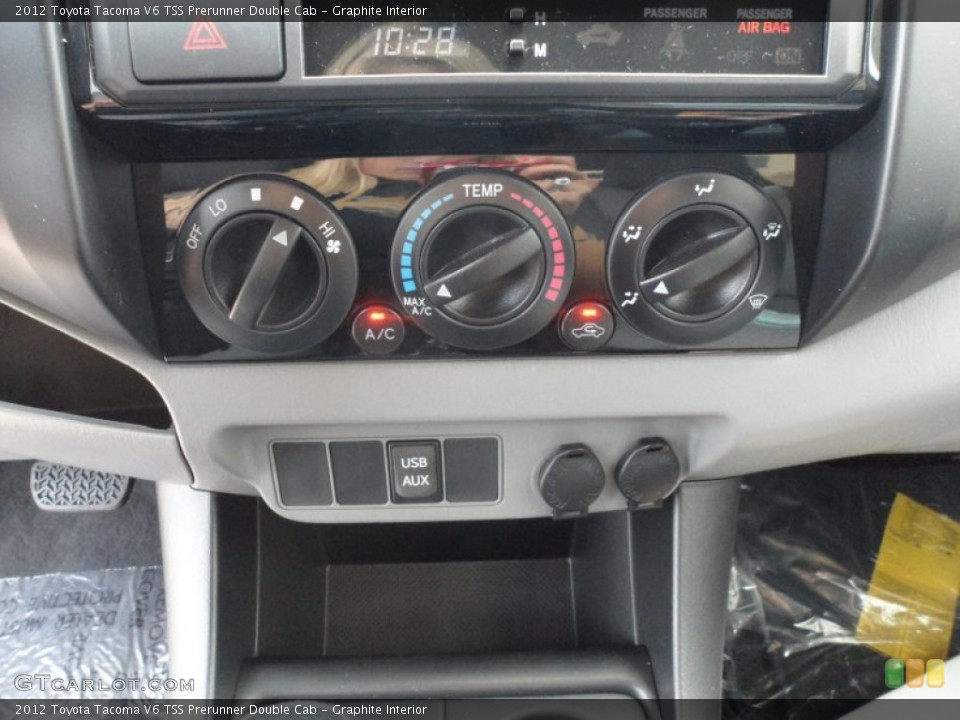 Graphite Interior Controls for the 2012 Toyota Tacoma V6 TSS Prerunner Double Cab #66378788