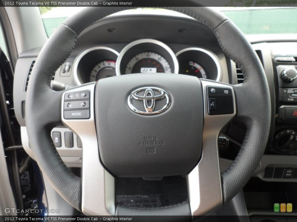 Graphite Interior Steering Wheel for the 2012 Toyota Tacoma V6 TSS Prerunner Double Cab #66378806