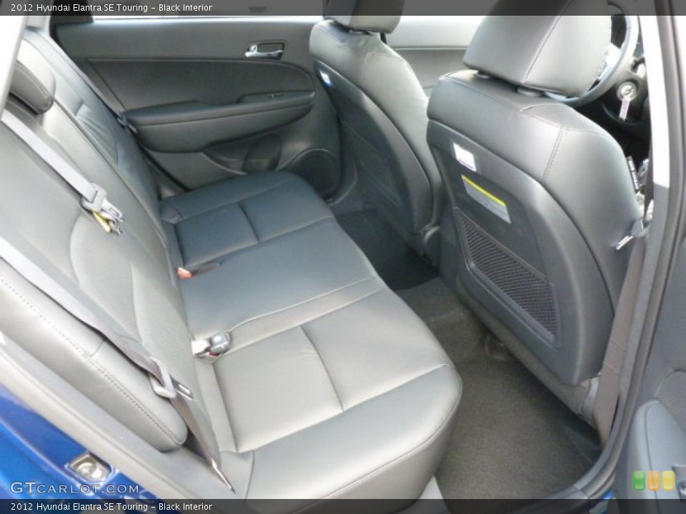 Black Interior Rear Seat for the 2012 Hyundai Elantra SE Touring #66384047