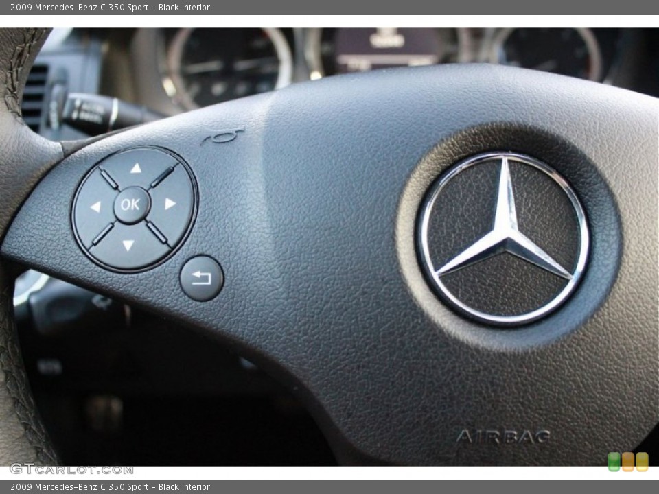 Black Interior Controls for the 2009 Mercedes-Benz C 350 Sport #66384056