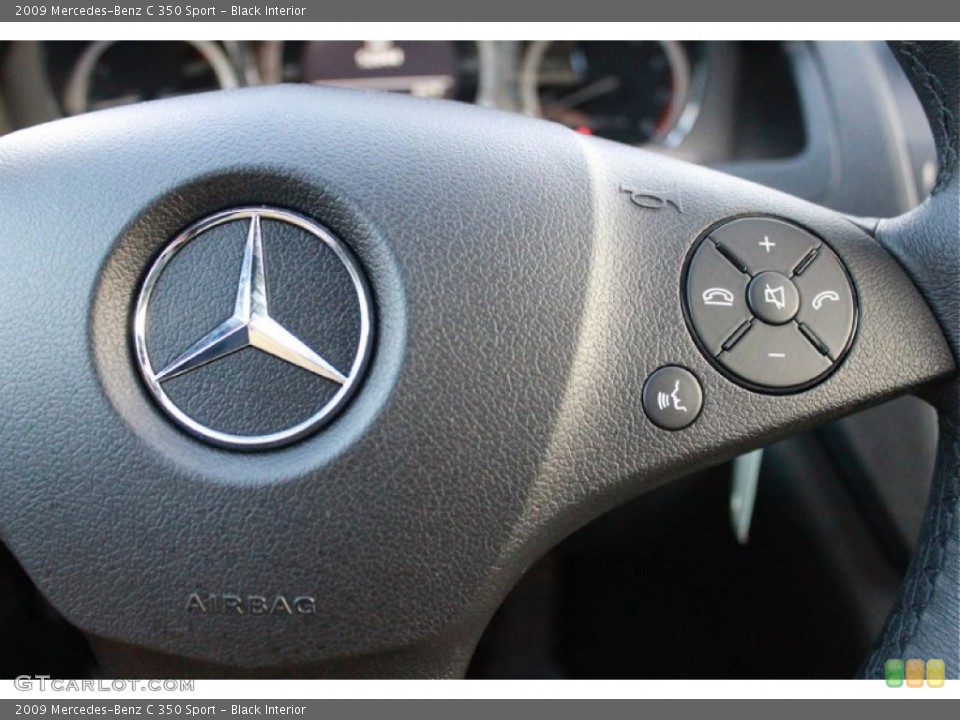 Black Interior Controls for the 2009 Mercedes-Benz C 350 Sport #66384065