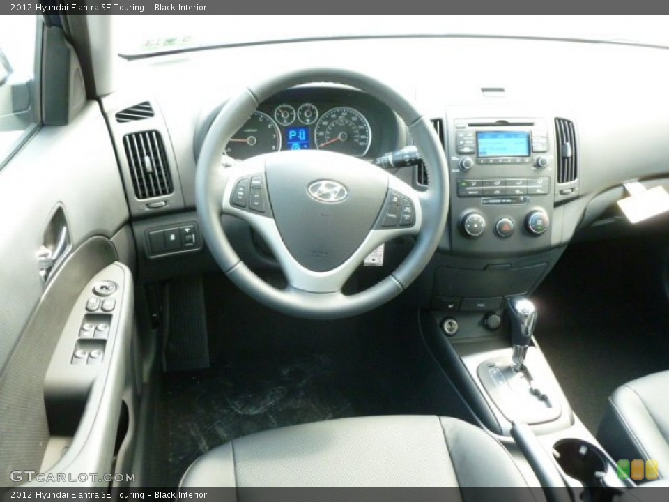Black Interior Dashboard for the 2012 Hyundai Elantra SE Touring #66384071